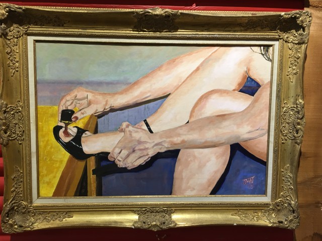 JMN2015 Woman Polishing Toenail