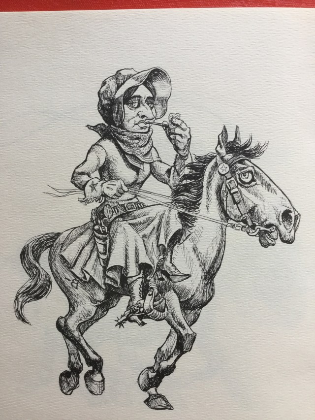 pipe smoking cow lady