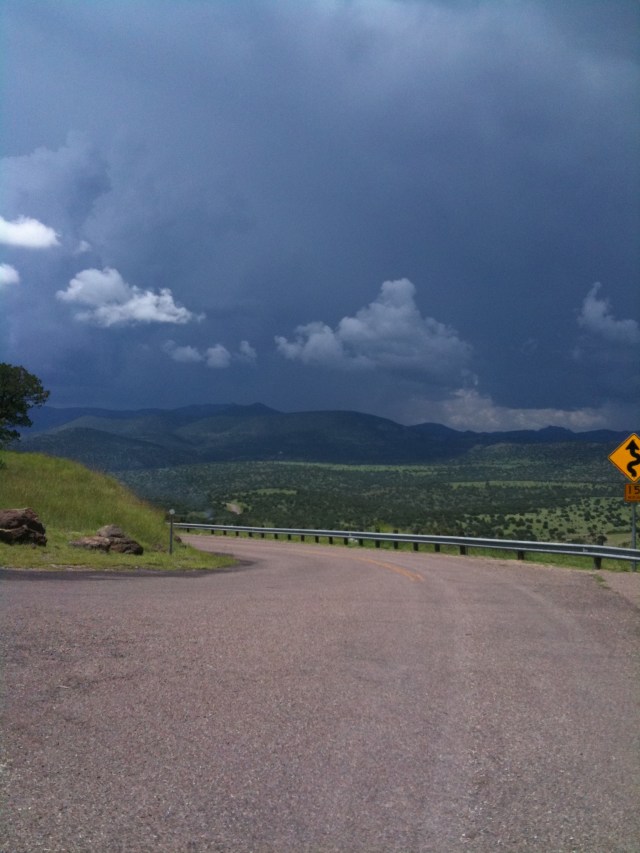 Stormy view from Mt. Locke, JMN, 2009, photo. (Copyright 2018 James Mansfield Nichols. All rights reserved.)