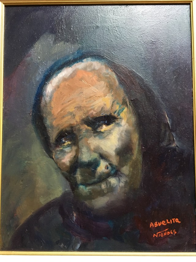 HJN2000L Abuelita. Oil on canvas, 16 X 20 in. Framed, signed. $1450