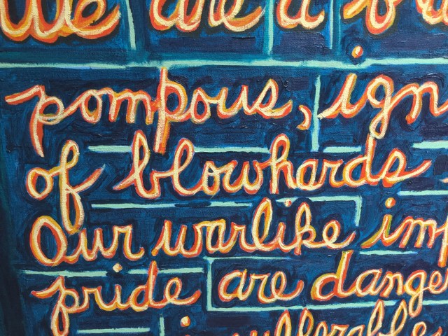 JMN2015 We Are, Oil on canvas, 24 x 48 in. (c) James Mansfield Nichols. All rights reserved. (detail 1)