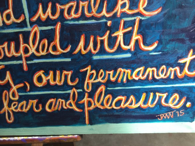 JMN2015 We Are, Oil on canvas, 24 x 48 in. (c) James Mansfield Nichols. All rights reserved. (detail 2)