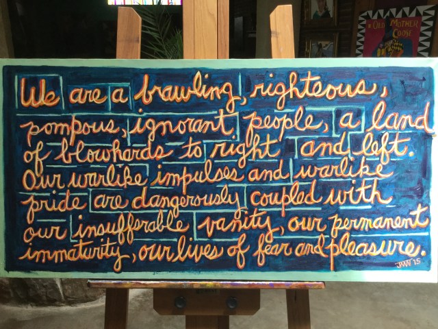 JMN2015 We Are, Oil on canvas, 24 x 48 in. (c) James Mansfield Nichols. All rights reserved.