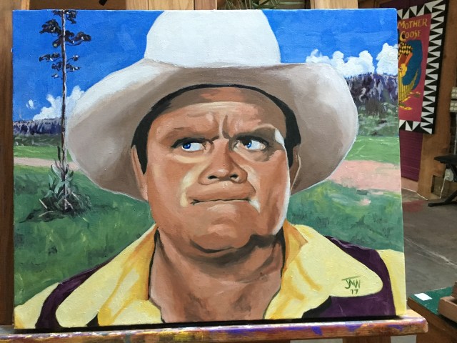 JMN2018 Hoss. Oil on canvas, 16 x 20 in. (c) James Mansfield Nichols. All rights reserved.
