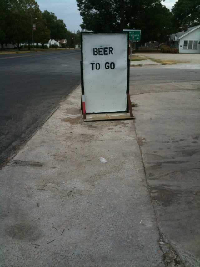 Beer to Go, JMN, photo, 2009.