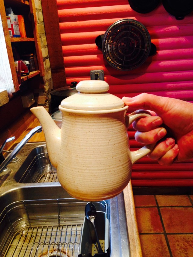 Selfie With Tea Kettle, JMN, photo. (c) 2018 James Mansfield Nichols. All rights reserved.