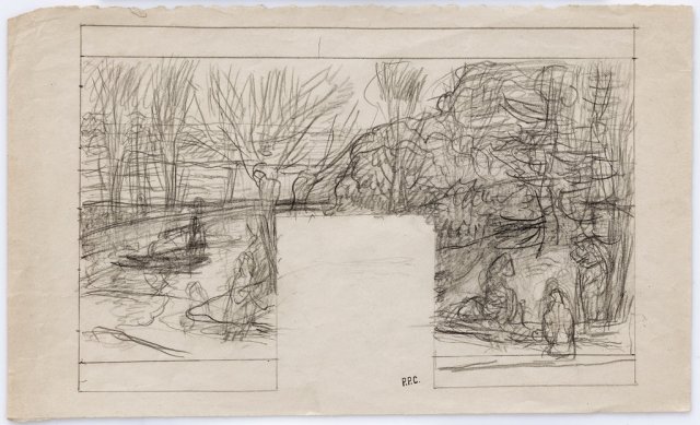 Puvis’s “Study for Summer,” circa 1890-91, pencil on paper.Creditvia Michael Werner Gallery