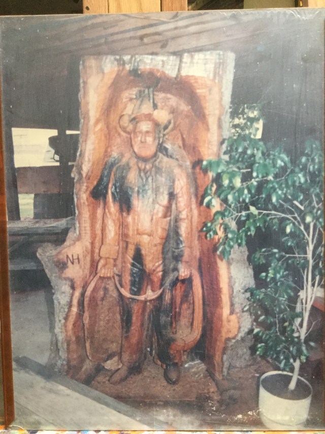 HJN Self Portrait in Tree Trunk