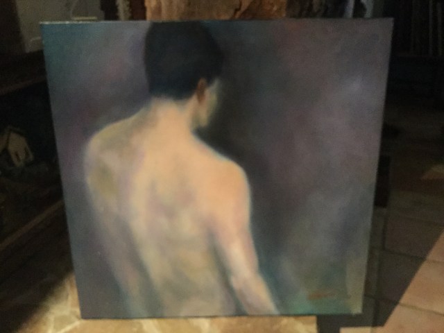 HJN. Oil nude on canvas