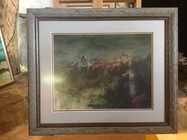 HJN. Watercolor. Herd etc.