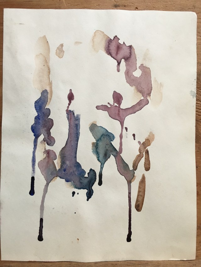 HJN0008W Avocado Pit. Watercolor, 7 x 9 in. Side 2